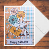 Cat Birthday Card Kit: DIY Paper Crafting, Set of 6 (A2) with Envelopes Model
