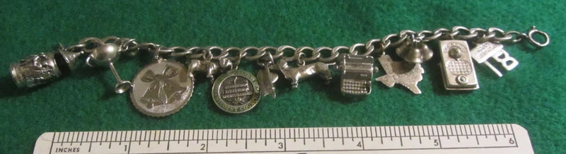 sterling silver jewelry charm bracelet chain various Charms