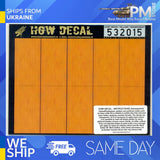 HGW 532015 1/32 Decal Yellow Light Wood Transparent A5x10pcs Model