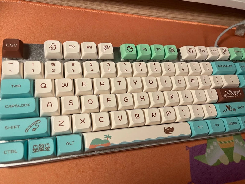 Animal Crossing Village Life Keycap Set | Cherry MX | Mechanical Keyboard | PBT Model