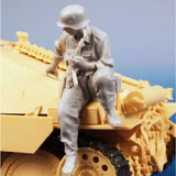 1/35 Resin Model Kit German Soldier Infantryman Tank Raider WW2 Unpainted Model