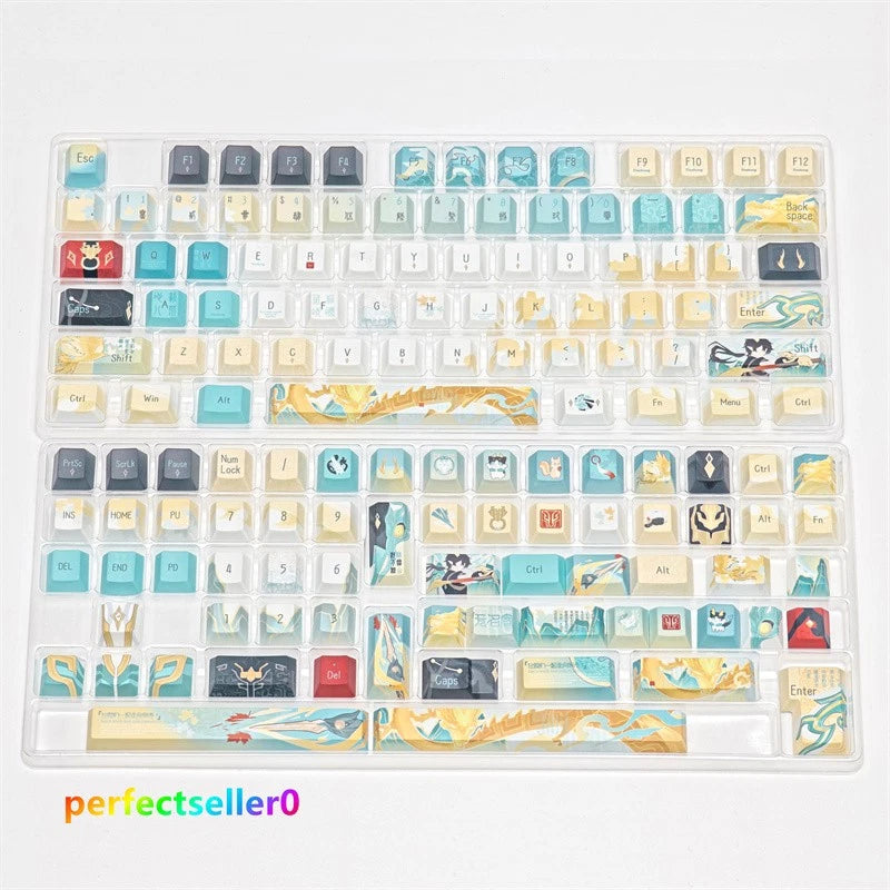 Honkai£ºStar Rail DanHeng Keycap Side Engraved PBT Cherry MX 133 Keys For Keypads Model