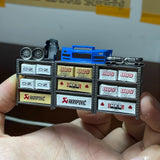 1/64 Scale Garage Parts Shelf Diorama Model, Car Model Tuning Accessories Rack Model