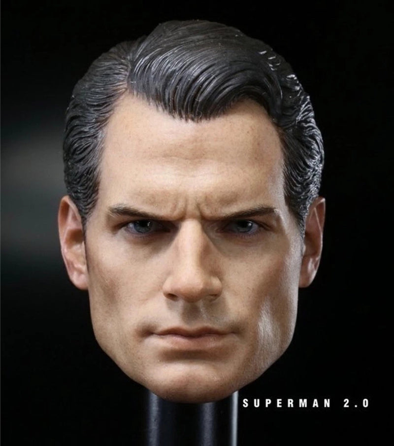 1:6 BVS Man Clark Henry Head Carved Model Fit 12'' Hot Toys Action Figure Model