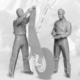 1/32 Resin Model Kit US NAVY Mechanics Personnel 2 Figures Unassembled Unpainted Model