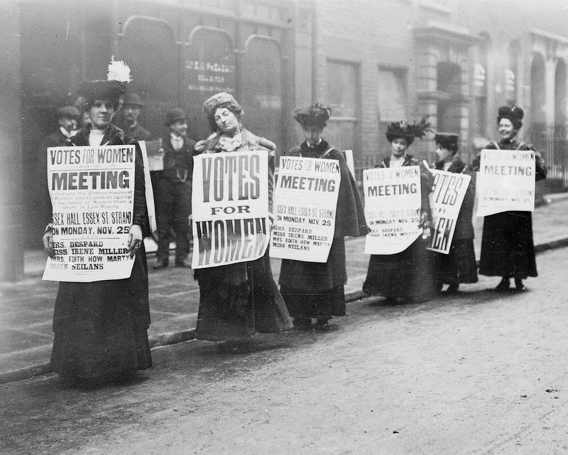 1907 Women Freedom League 8x10 Photo Reprint Suffragette Protest Sandwich Board Model