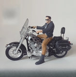 1:18 Diorama Figure Model Harley Heavy Machine Motorcycle Man Doll Model Resin Model