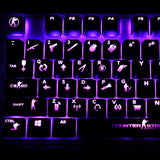New ABS CSGO Backlit 26 keys keycaps set For Gaming Mechanical Keyboard Model