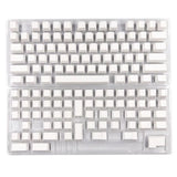 Minimalist White 137 Keycaps CherryHeight PBT DyeSub Non-Engraved Model