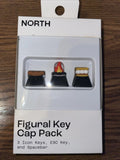 Cute Smores Key Caps For Computer Keyboards 3 Icon keys ESC Key, Spacebar Model