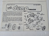 1974 LINDBERG DUMP TRUCK Model Kit No. 1200 Assembly Instructions MIGHTY MOVER Model