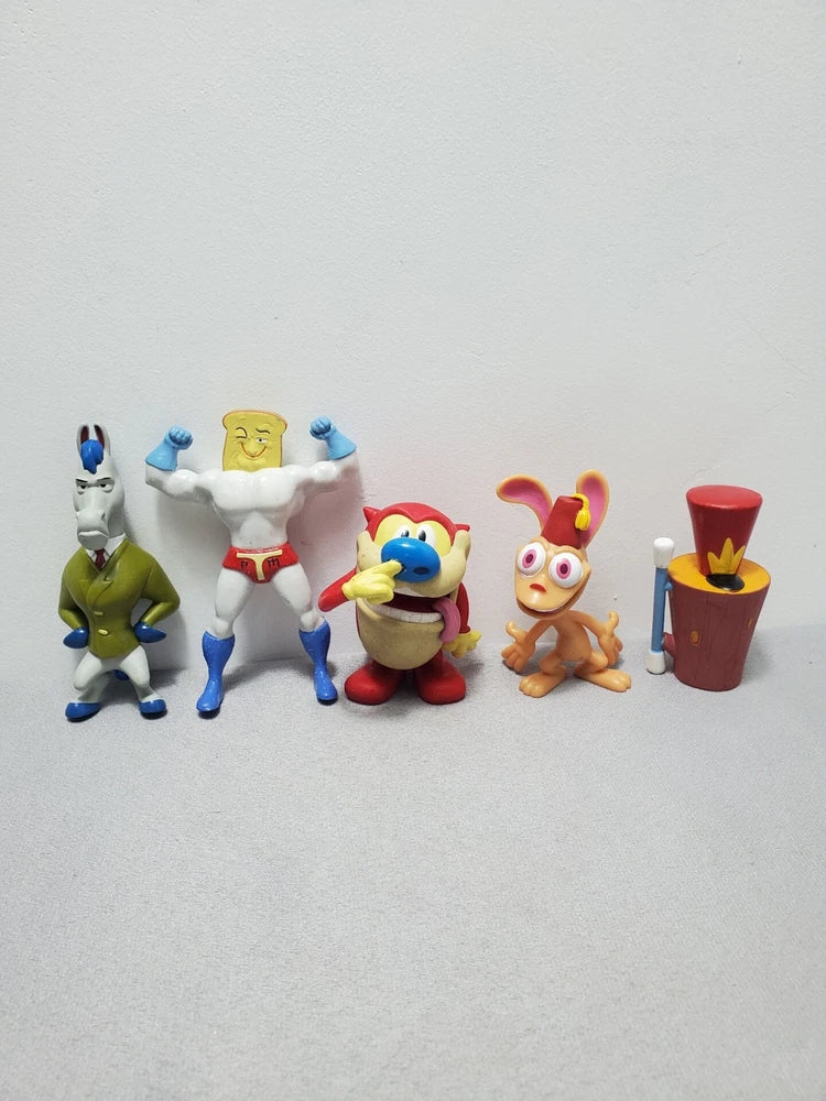Ren And Stimpy Action Figures Vintage Toy Model Statue Figurine Ornament Gift Model