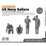 Yao's Studio SSCR144015 1/144 Model Upgrade Parts US Navy Sailors Model