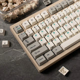 Retro Blue Russian Keycaps Cherry Profile 1.7mm Thickness PBT Keycap Set Model
