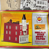 A.H.M. Herald Star Newspaper HO 1:87 Lighted Commercial Building Kit 15806 Model