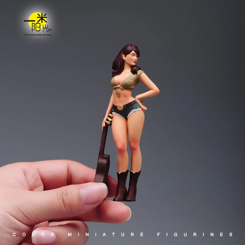 1/18 Miniatures Figures Fashion Beauty Girl Man Scene Model For Cars Vehicles Model
