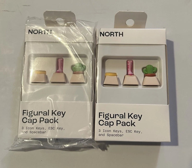North Figural Key Cap Pack of 5 Outdoors Western Theme NEW Lot Of 2 Packs Model