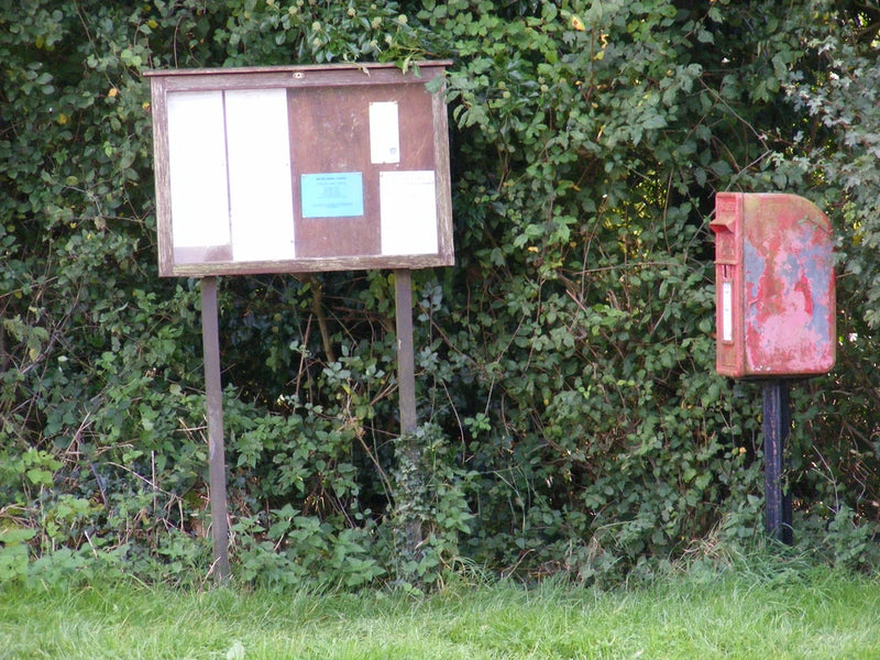 Photo 6x4 Notice Board & The Green Postbox in Sibton Green Near High Hous c2008 Model