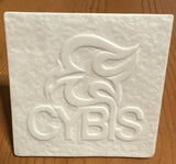 Rare Cybis Porcelain Wedge Advertising Display Sign 1970s Signed Model