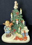 Goebel Hummel Christmas Surprise Figurine & Musical Display Set 536/3/0 & 1003-D Model