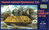 German Heavy Antiaircraft Car S.SP WWII UM 258 Plastic Model 1/72 Unimodel 258 Model