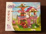 Tree House Building Set, Girls Creative Forest Dream House Building Blocks Kit, Model