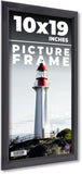 10x19 Frame Black Passaggi Solid Wood Picture Frame Width 1.5 Inches | Interior Model