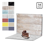 7Pcs 14Patterns Table Photo Backdrop Board Small product  photograph 16.5x11.5in Model