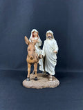 Holy Family Figurine Nativity Holiday Time Mary Joseph Donkey Model