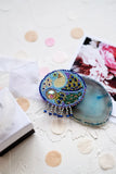 DIY Jewelry making kit "Bird", Seed beaded brooch, Bead Embroidery Kit Model