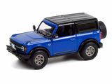 2021 Ford Bronco 2-Door VIN #001 Blue 1:64 Scale Model Car - Greenlight 37240E Model