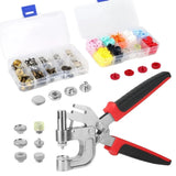 192 PCS Plastic Snaps & Metal Snap Fasteners Set for Sewing, Crafting, 8 Colors Model