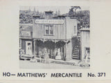HO Scale Campbell 371 Matthews Mercantile Building Craftsman Kit Model