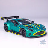 1/31 Aston Martin Vantage GT3 Model Car Diecast Vehicle Collection Gift Green Model