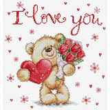 New Luca-S Cross Stitch Kit I Love You B1421 Model