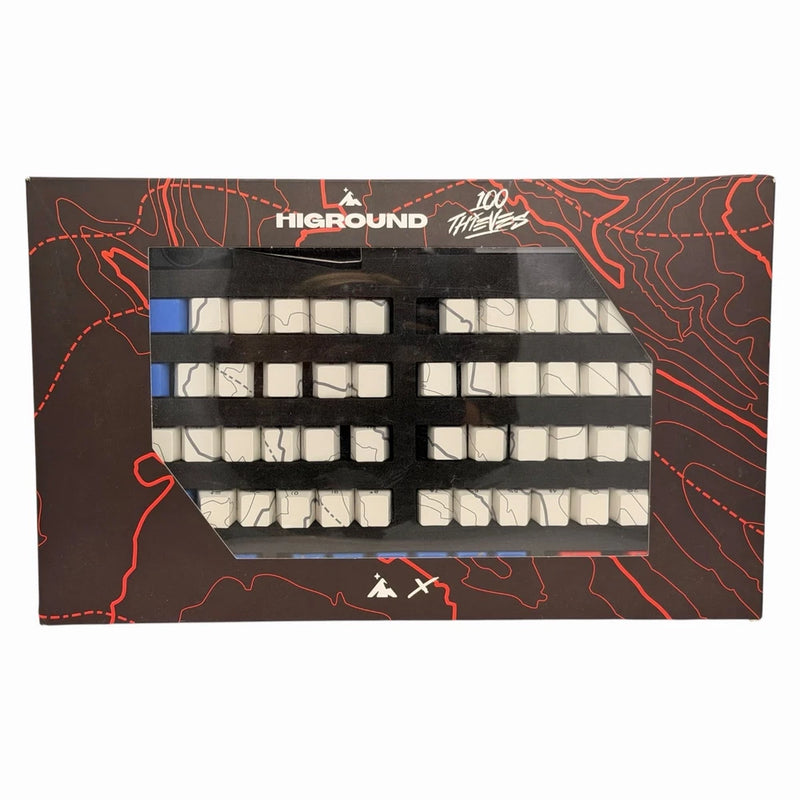 Higround 100 Thieves 68 Keycap Set - Red White Blue Model
