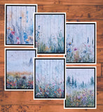 Misty Meadow Wildflower DIY Embossed Handmade Card Kit: Set of 6 with Envelopes Model