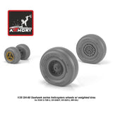 Armory Models AR AW35302 Scale 1/35 SH-60 Seahawk wheels w/ weighted tires Model