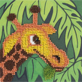 Klart beads stitching kit "Giraffe" 11x11cm, DIY Model