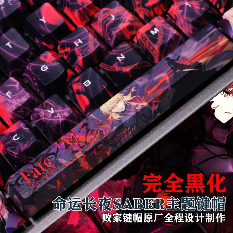 108 Keys Fate/stay night Anime Keycap Key Set for Mechanical Keyboard Fast Ship Model