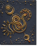 Snake Golden talisman Bead Embroidery Kit ?C DIY Beaded Home Decor Wall Art Model