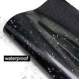 Carbon Look Motorcycle Stickers Black Waterproof Vinyl Wrap Helmet Decal DIY Kit Model