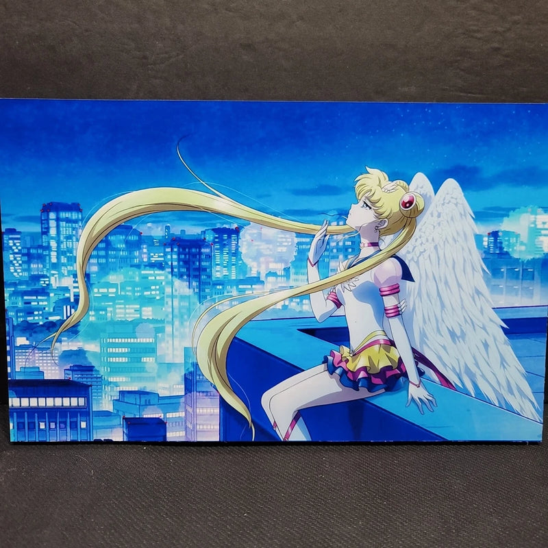 Sailor Moon Roof Anime Wall Photo Art Board Print 11.75in x 7.25in Model