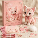 DIY Pink Animal Patchwork Sewing Kit, Cute Fabric Craft Project For Her Model