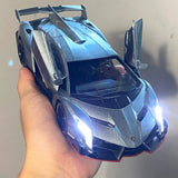 1:24 Lamborghini Veneno Diecast Model Car w/ Sound Light Pull-Back Toy Gift Model