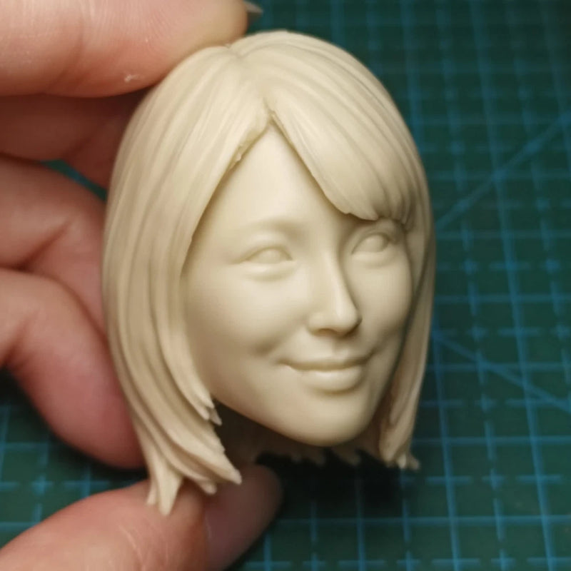 Unpainted   Head Sculpt Janpanese   Unpainted 1/6 Scale Figure Model Model