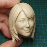 Unpainted   Head Sculpt Janpanese   Unpainted 1/6 Scale Figure Model Model