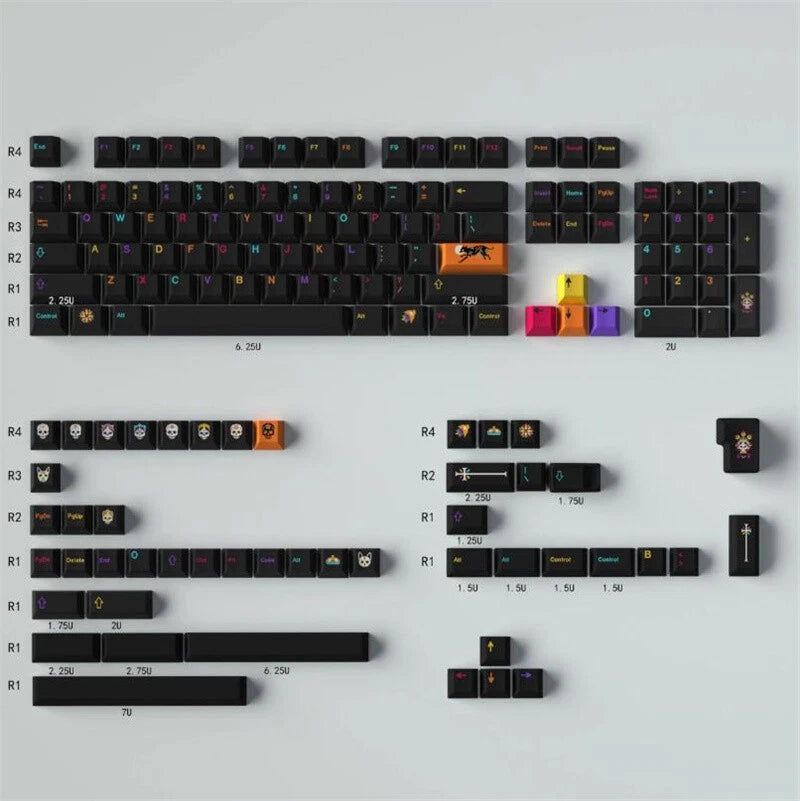 GMK Mictl¨¢n Theme Key Cap Cherry Profile PBT Keycaps For MX Keyboard 129 Keys Model