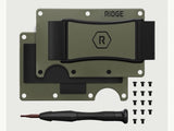 2.0 RIDGE WALLET DIY KIT | MATTE OLIVE PLATES + NEW PARTS-READ DESCRIPTION Model