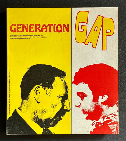 Rare "GENERATION GAP" Vintage 60s Role Identity Board Game w/ Martin Bough Photo Model